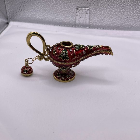 DEC1- Hand-painted hand-crafted Arabian lamp in red **Rare find** - Picture 2 of 6
